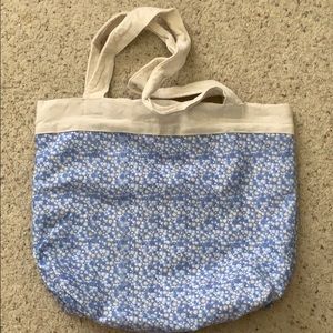 Linen Daisy Tote